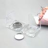 2.5g Empty Portable Eyeshadow Palette Blusher Box Solid Ointment Box Cosmetic Makeup Case Round Storage Container