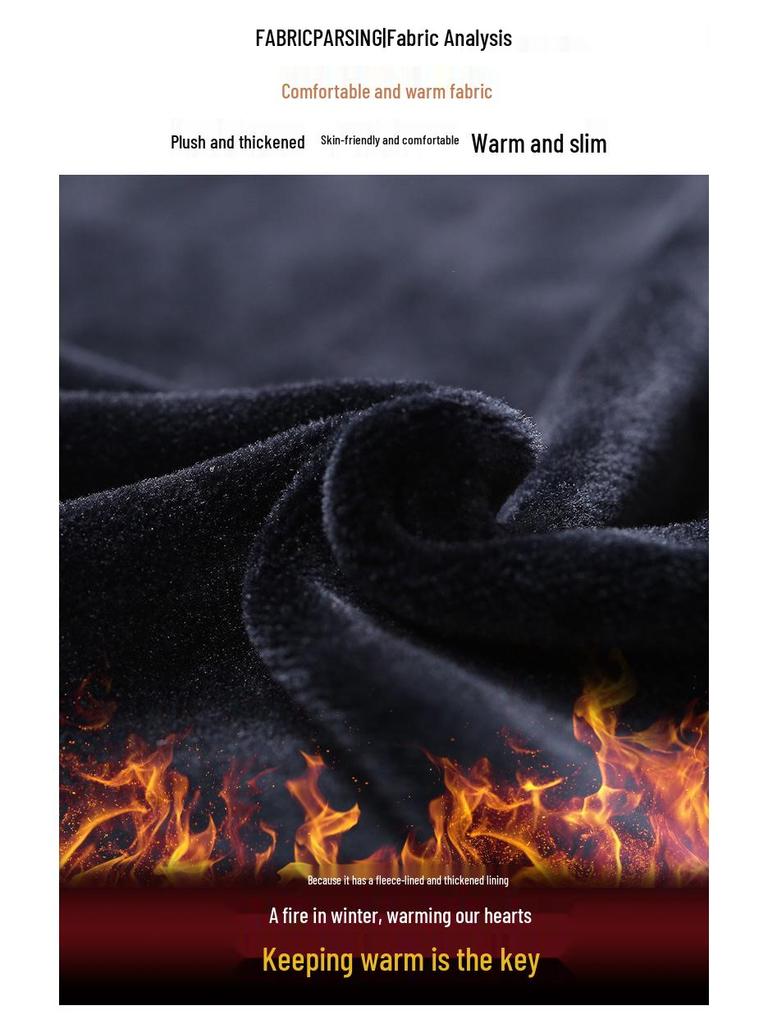 Neue Herbst-/Wintermode: Halbhoher Kragen Bedrucktes Langarm-T-Shirt mit Elastik und Samt.