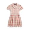 Girls 7 16 Plaid Linen Cotton Shirt Dress