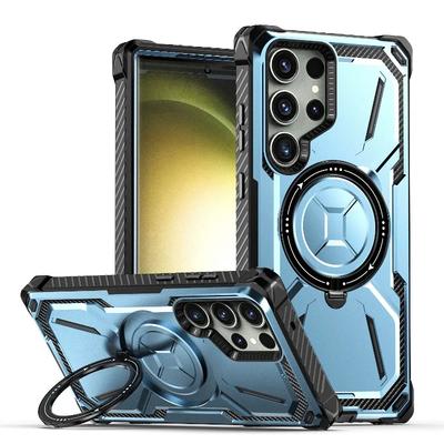 Magnetický krúžok so stojanom Puzdro na telefón pre Samsung Galaxy S24 S23 Ultra S22 S21 Plus Držiak Tvrdý obal Nárazuvzdorný kryt