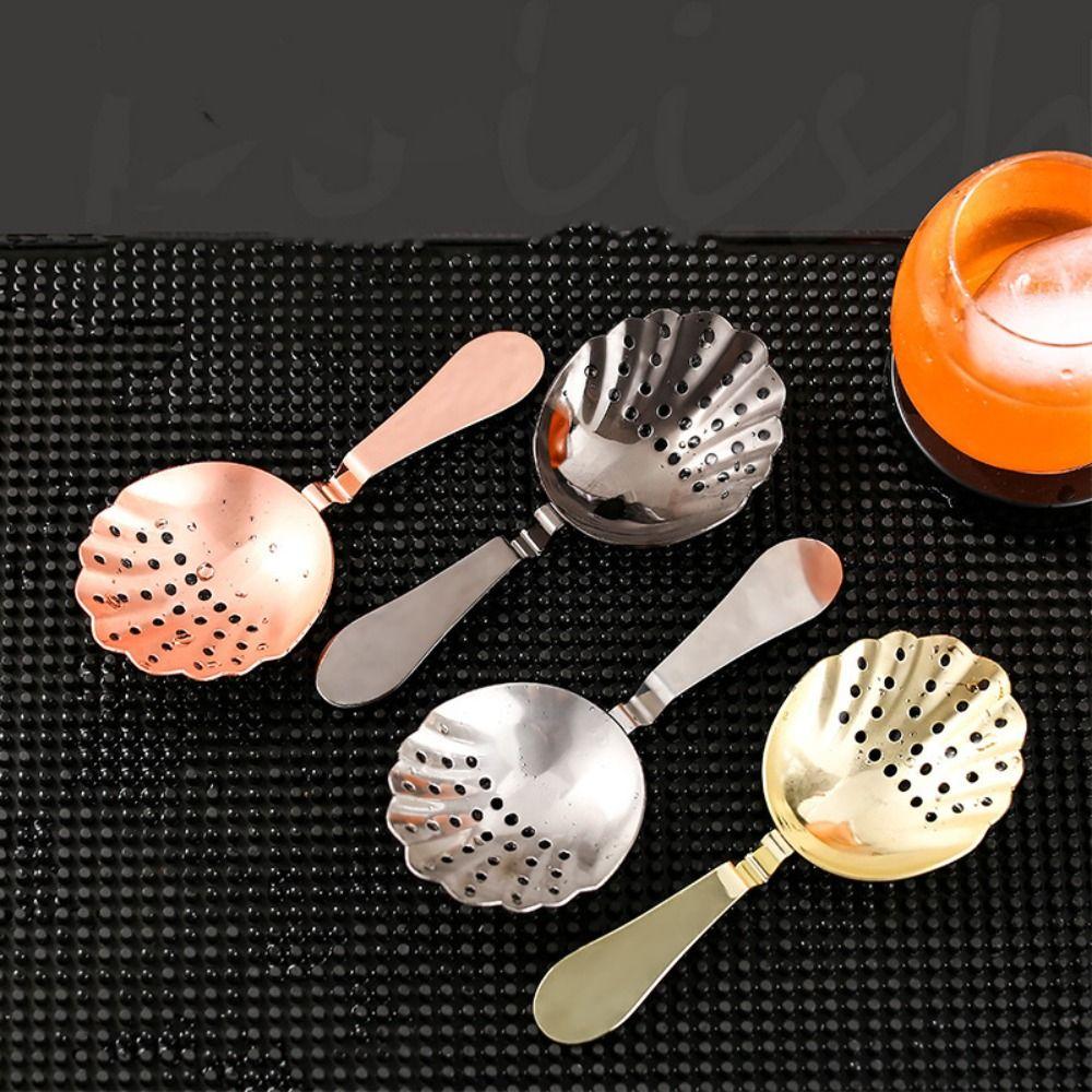 Barware Shell Shaped Stainless Steel Percolator Cocktail Tool Ice Cube ...