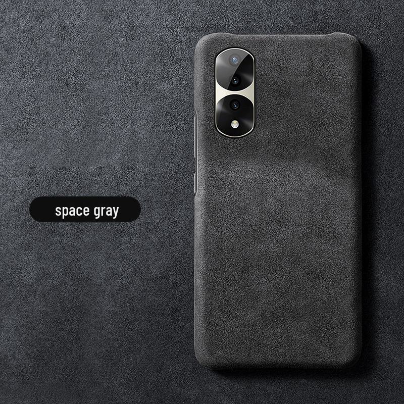Genuine Leather Full-Cover Anti-Fall Case for OPPO Find X6/X5 Pro Suede Protective Case