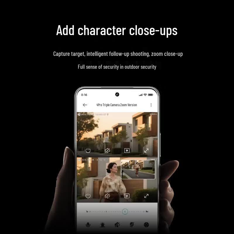 Xiaomi Fotocamera Esterna 4 Pro Zoom a Tripla Lente PTZ (Versione NC)