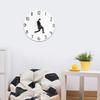 Novelty Comedian Wall Watch Funny Walking Silents Mutes Clocks for Home Living Room Bedroom Decoration