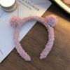 New Cute Plush Bear Ear Hair Bands Women Home Wash Face Make-up Non-slip Headband Girl Versatile Daily Hair Accessories