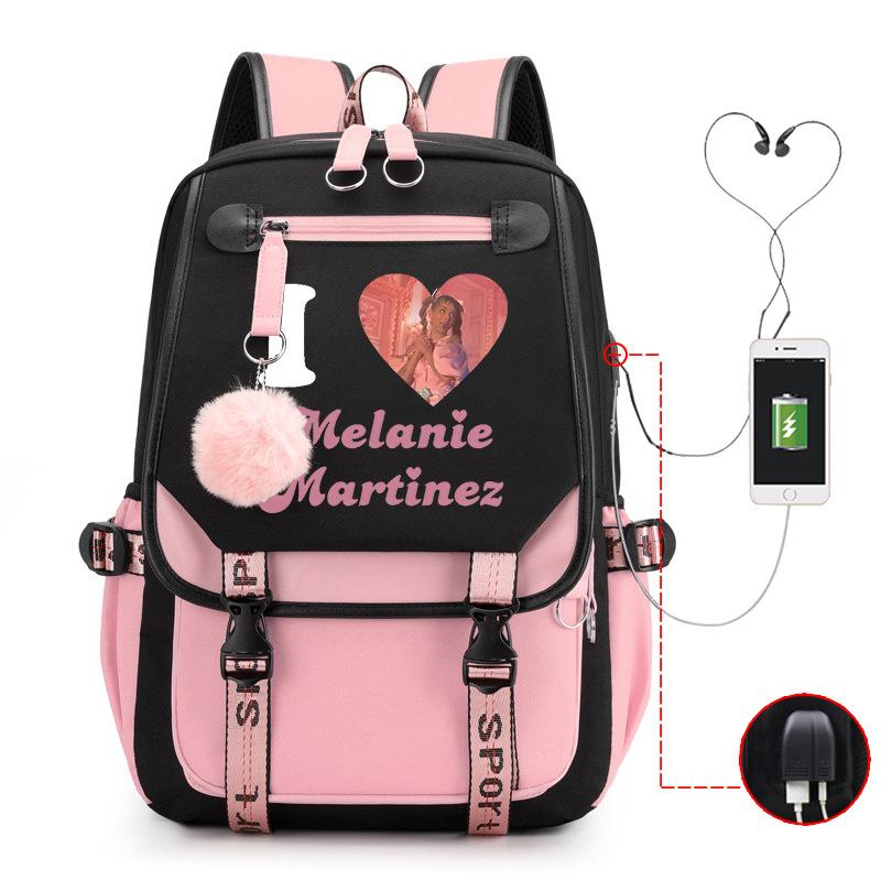Melanie Martinez Peripheral Printed Backpack Female Fashion Student Multifunctional Casual School Bag