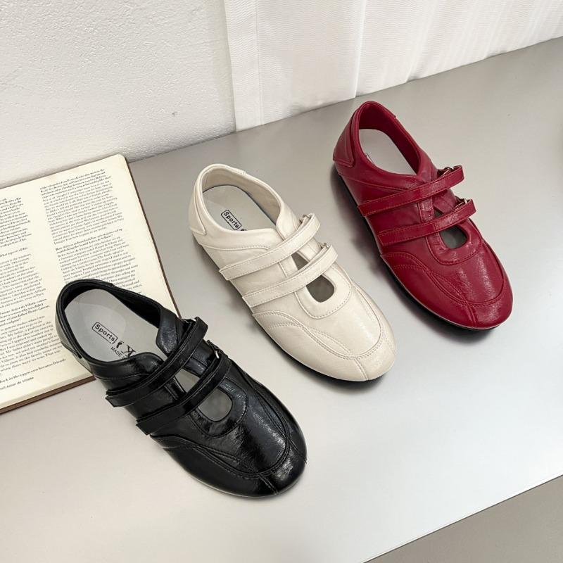 Vintage college style heightening red Mary Jane shoes women's new shallow mouth heightening single shoes