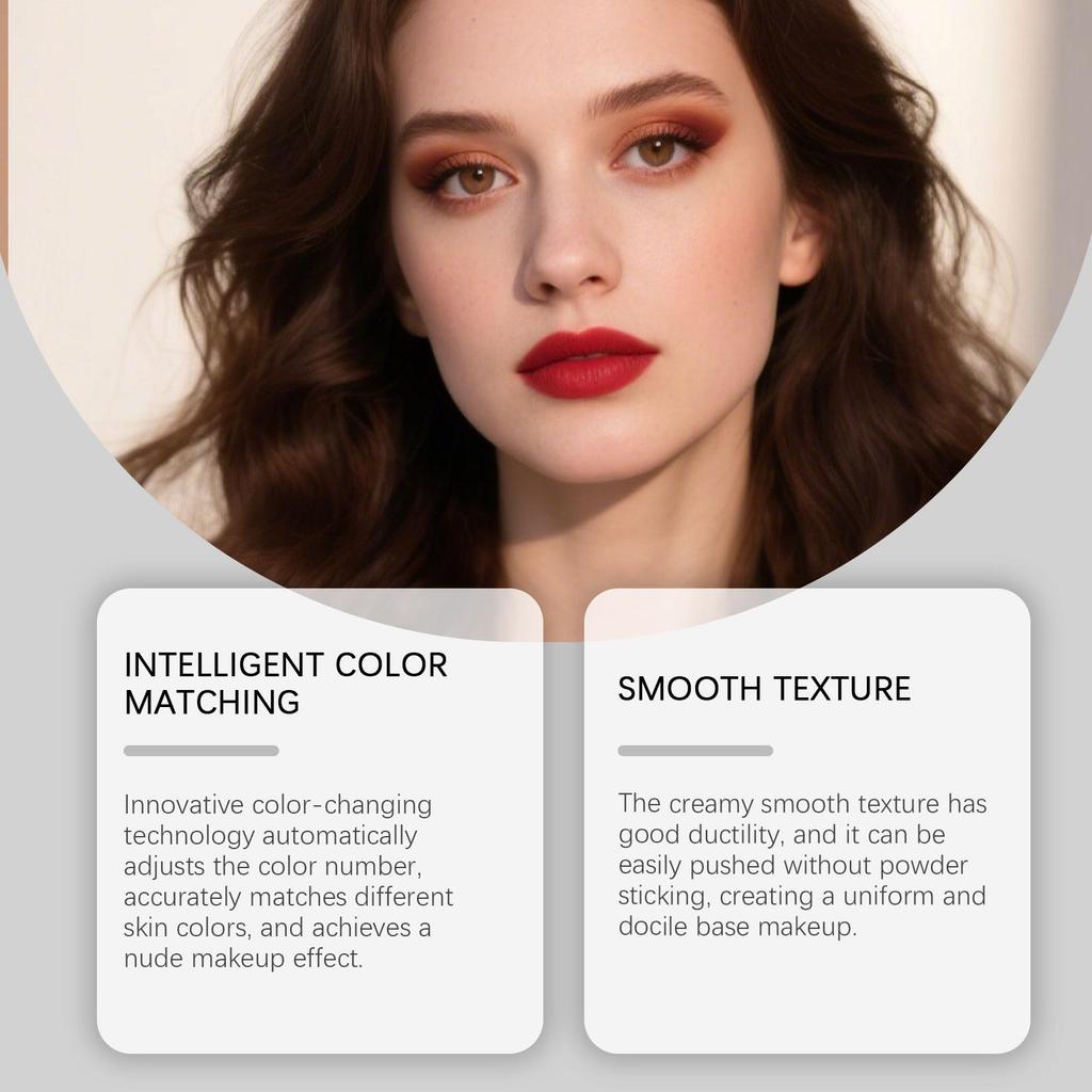 Helle und makellose Cushion-Creme, die eine natürliche Deckkraft mit einer transparenten Basis bietet.