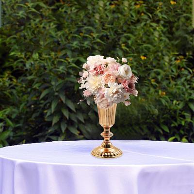 Metal Wedding Centerpiece Vase Floral Container Tall Trumpet Flower for Ceremony