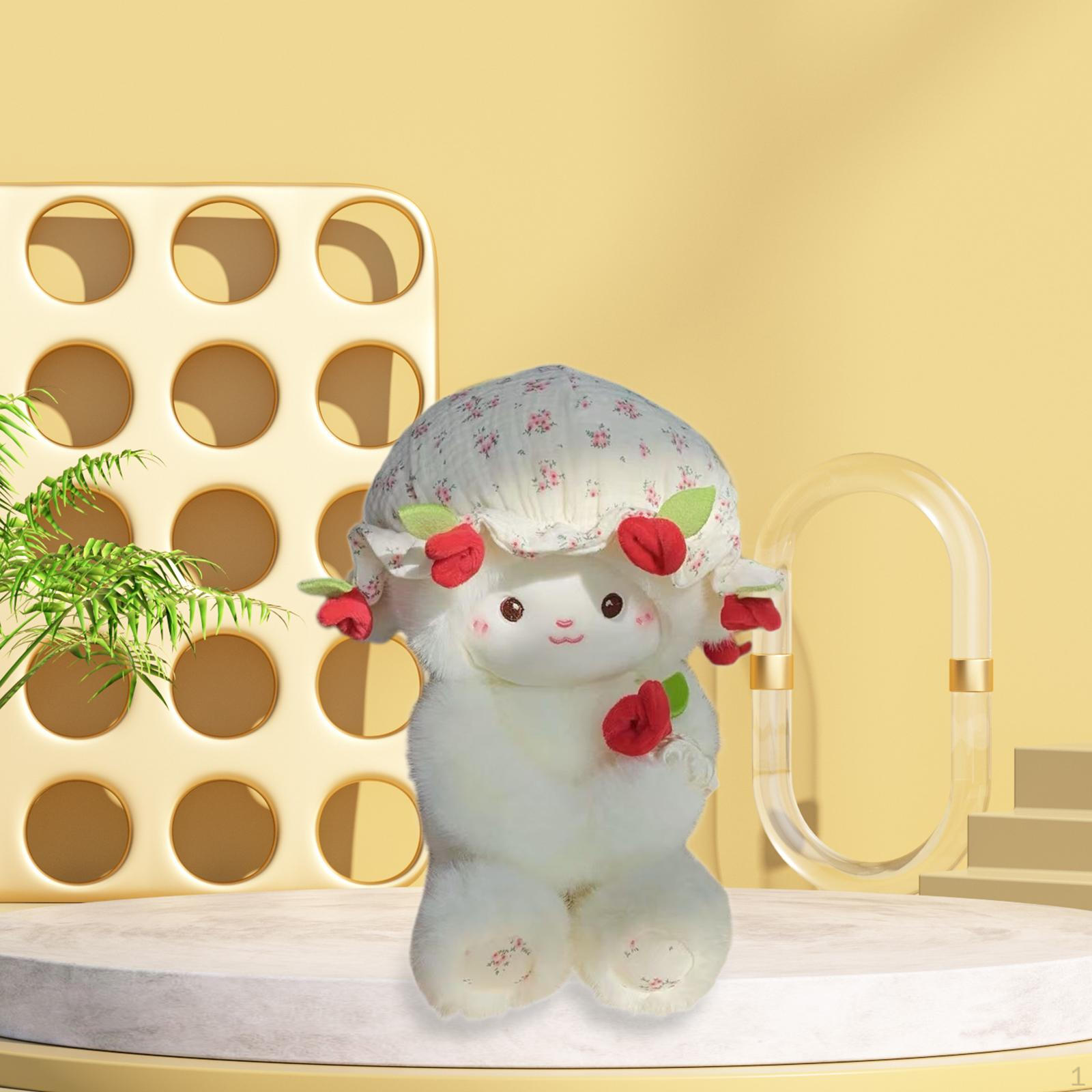 

Plush Sheep Doll Toy Figure for Home Decor And Collectibles рожевий