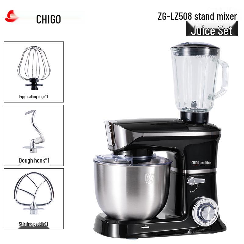 Chigo Multifunktionale Küchenmaschine: Automatischer Teigkneter, Gewerbemixer, Milchmixer und Eierschläger