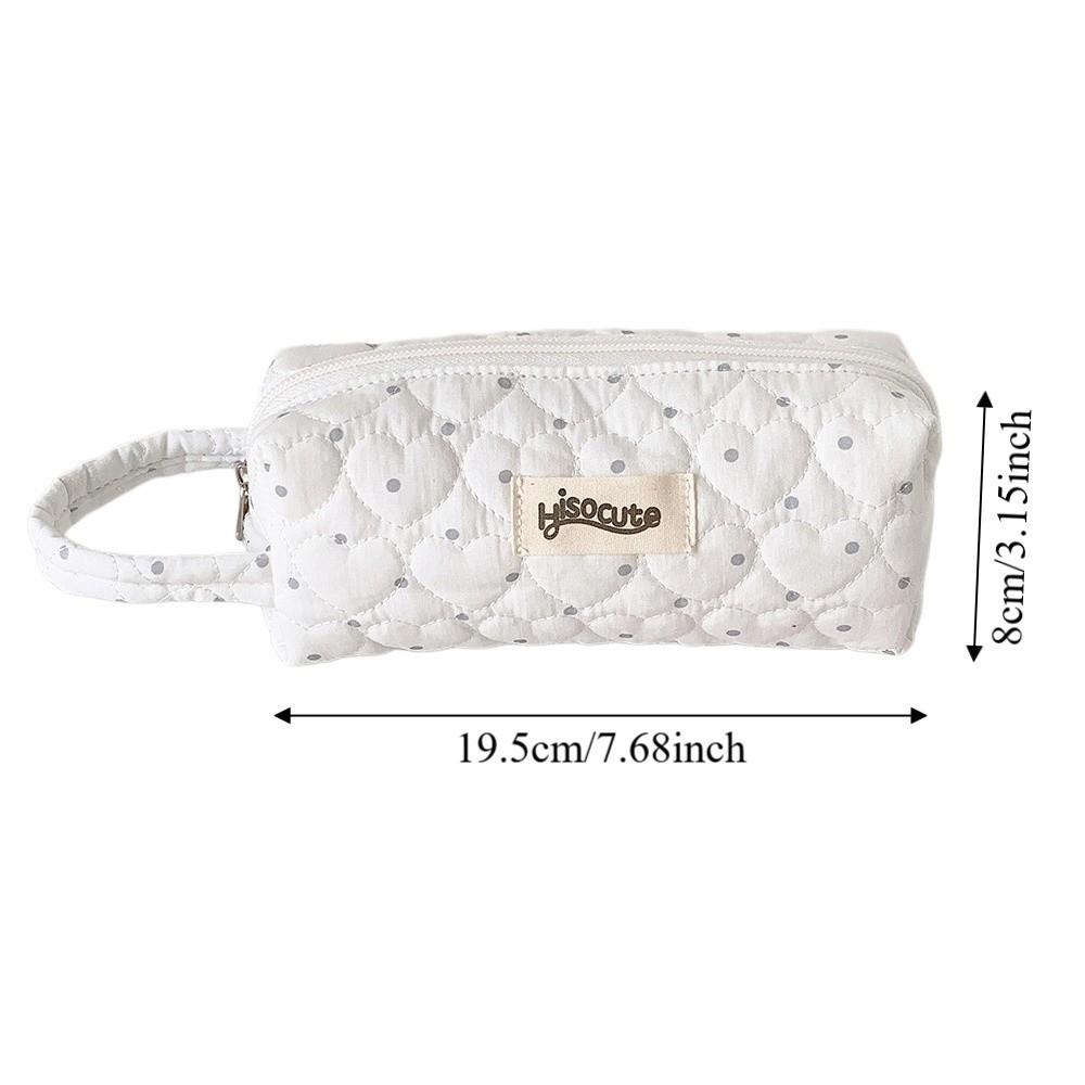 Mit Lanyard Koreanische Punkte Schreibwarentasche Stiftebeutel Stoff Federmäppchen Liebe Stifteetui Büro