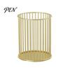 Electroplated Pen Cup Metal Holder, Nordic Desk Organizer for Makeup Brushes, Style Holder Anti-Rust Multifunctional Storage Basket Pencils