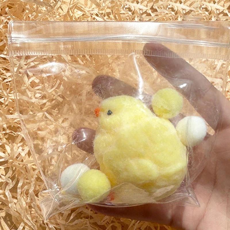 

Kids Childrens Squishy Chicken Cute Handmade Silicone Soft Flocked Yellow Chicken Seal Soft Chicken Birthday Gift Present Toy Cute Squishy Chick