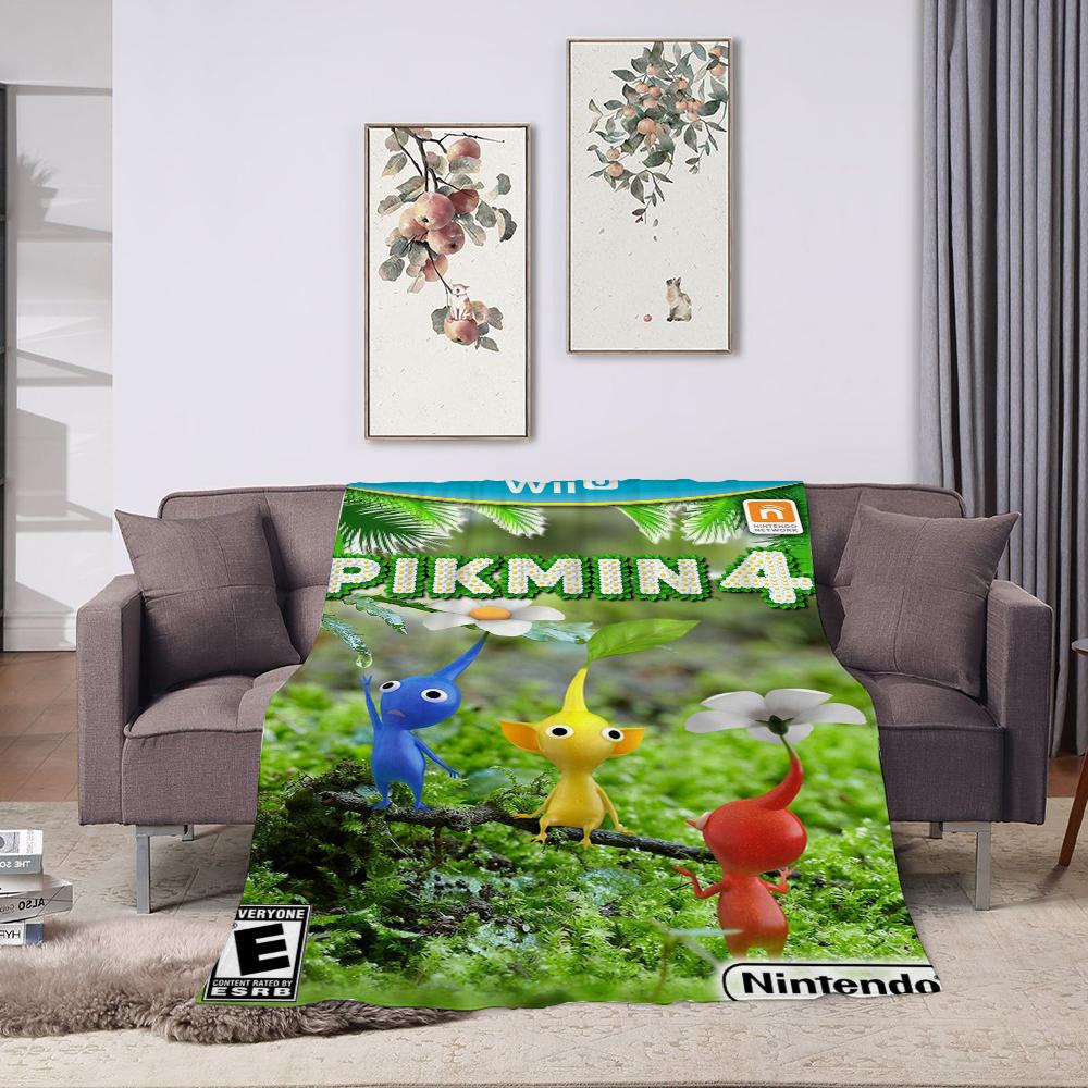 

Pikmin Custom Blanket Покрывало на кровать Дом и украшение Пушистые мягкие одеяла и пледы Одеяла для декоративного дивана Плед 30x40in