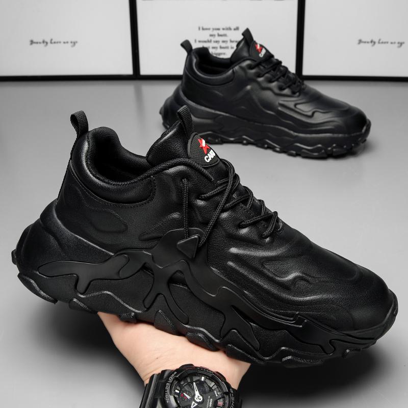 

2025 осень и зима новая повседневная беговая обувь платформа пара сетка дышащая уличная папа спортивная обувь 45