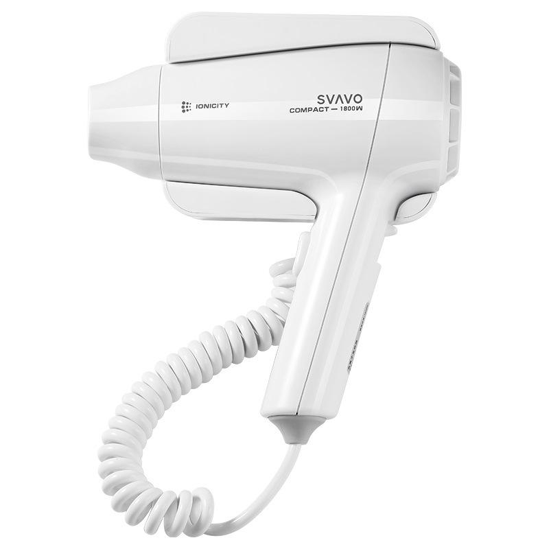 Ruivo Hotel Wall-Mounted Hair Dryer with Negative Ion Technology for Hot & Cold Air