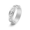 6mm Rotating Star Moon Sun Ring for Women Stress Relief Elegant Jewelry