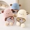 Lamb Design Kids Knit Hat Thick Knit Earflap Cap Comfort Baby Headwear  Outdoor