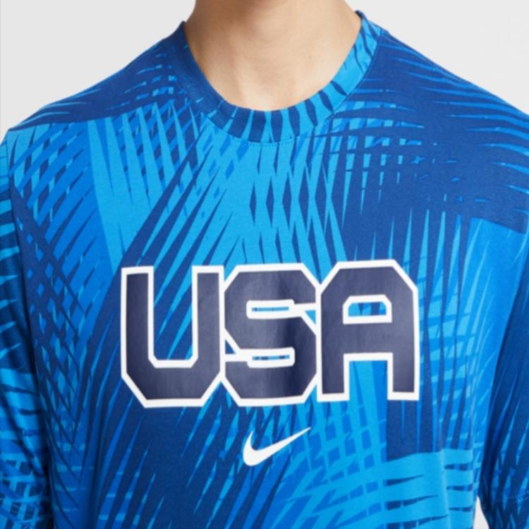 Nike Dri-FIT Mixed Relays Running T-Shirt Men Tops Sheer-Blue CW0938-406