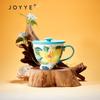 JOYYE Hand-painted Gardenia Ceramic Cup Set (2-pack)