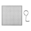 Square Shower Drain Cover with Small Holes for Hair and Debris Blocking