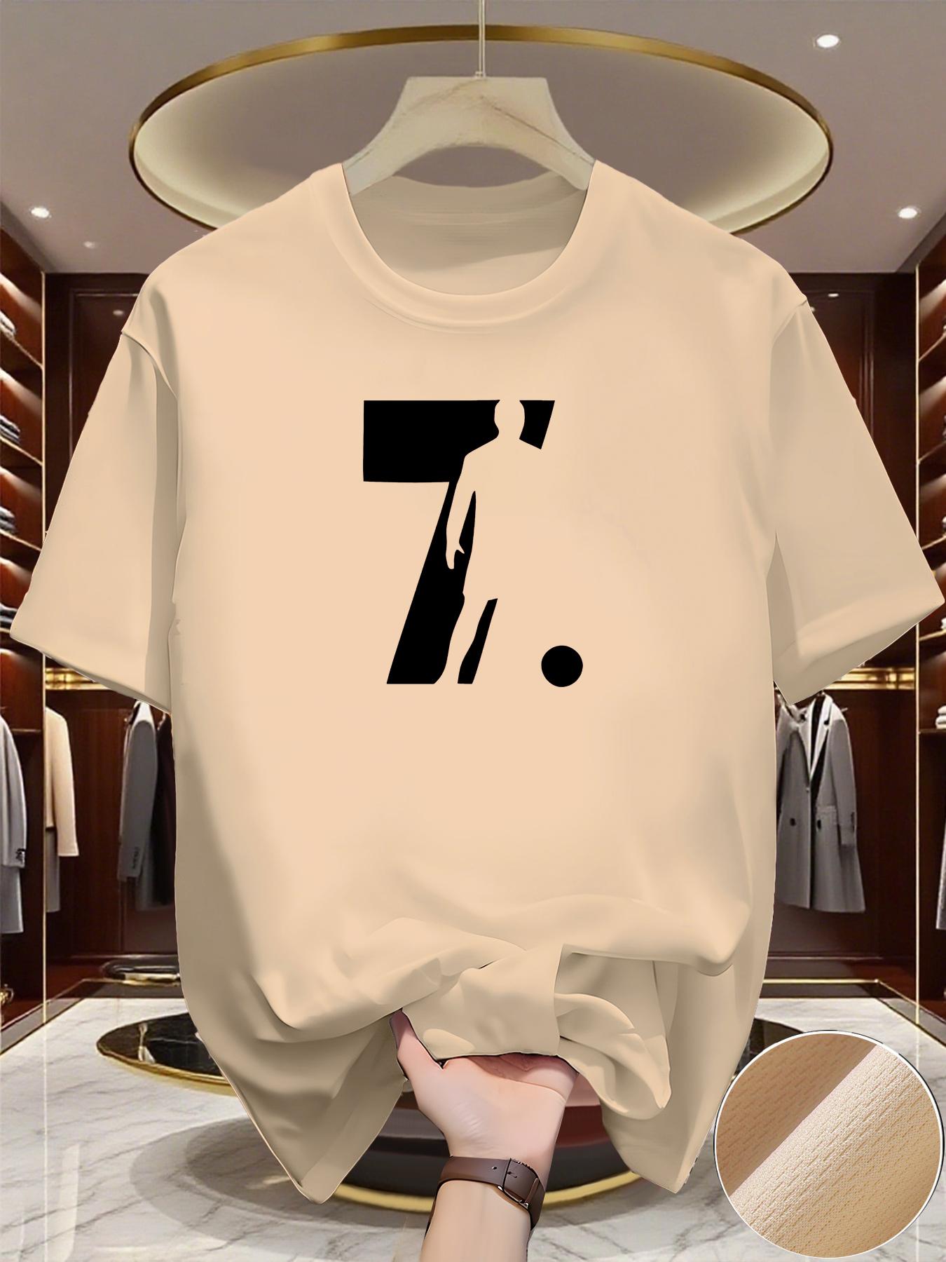 

New Men s New Spring/Summer Seven Print Round Neck Short Sleeve T-Shirt Comfortable Breathable Short-Sleeved Top for Casual Wear 6XL