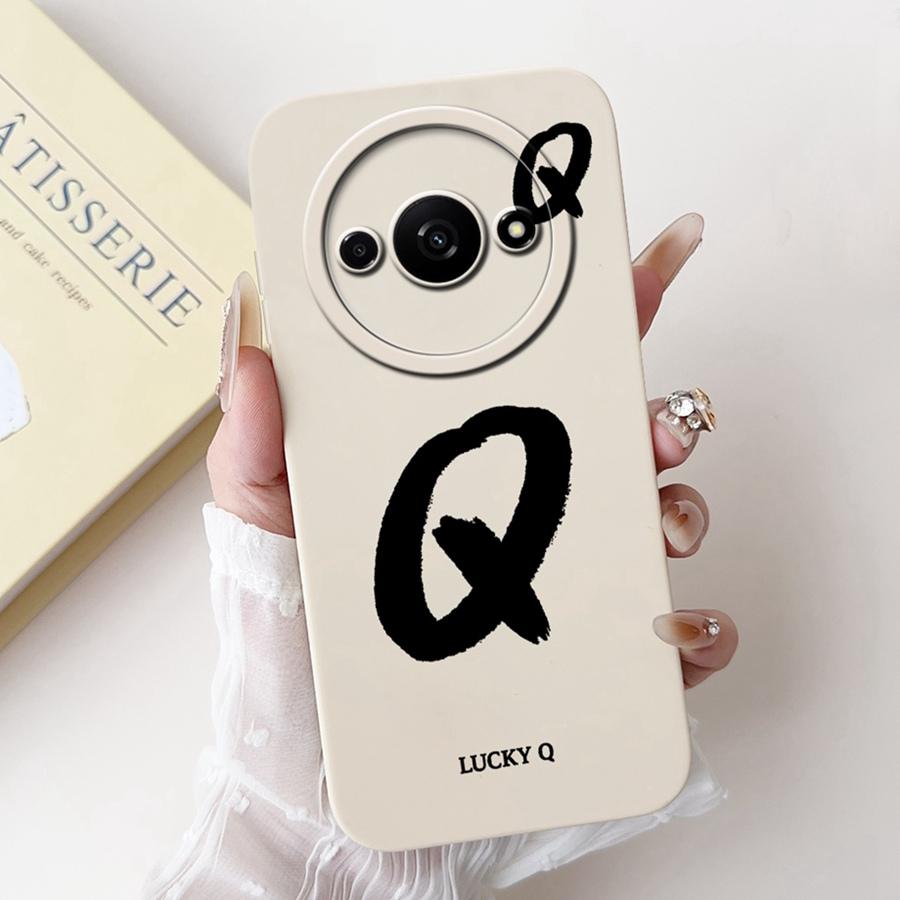For Xiaomi Redmi A3 Back Cover Popular Letter Protector Soft Silicone Phone Cases For RedmiA3 A 3 4G Xiaomi Poco C61 Funda