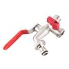 90 Degree Double, 1 2  Brass Faucet 15 * 20 Valve Water Tap red handle Pneumatic Home Outdoor Garden Tool
