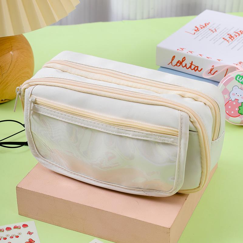 New Transparent Pencil Case, Nine-layer Panda Pencil Case, Large-capacity Stationery Case, High-value Pencil for Junior High School Students and Girls