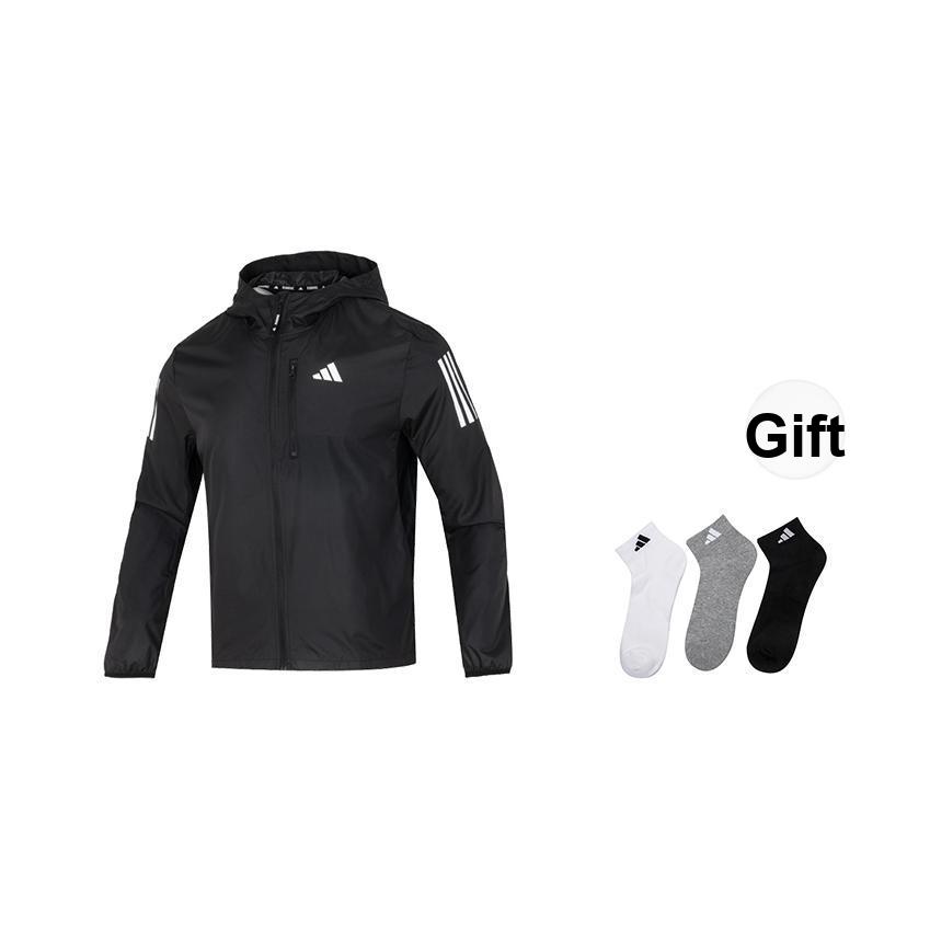 adidas Chaqueta de Manga Larga con Capucha Own The Run para Hombre Ropa Exterior Negro IN1483