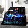 Sheeran Personalized Text Blanket Multi-purpose Customizable Blanket Soft Warm Cozy Great for Nap Picnics Bed Chair Ideal for All Seasons