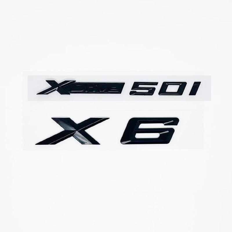 New Letters XDrive30d Trunk Emblem Badge For BMW X6 E71 F16 E72 G06 Stickers Lettering Accessories