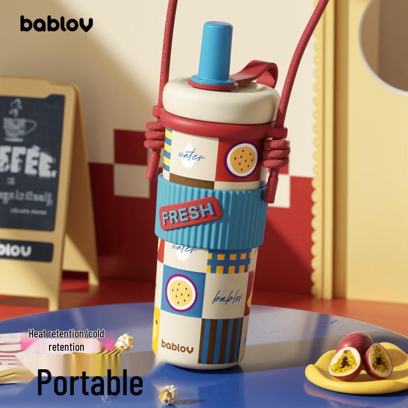 BabloV GoGo Straw Insulated Mug 720ml
