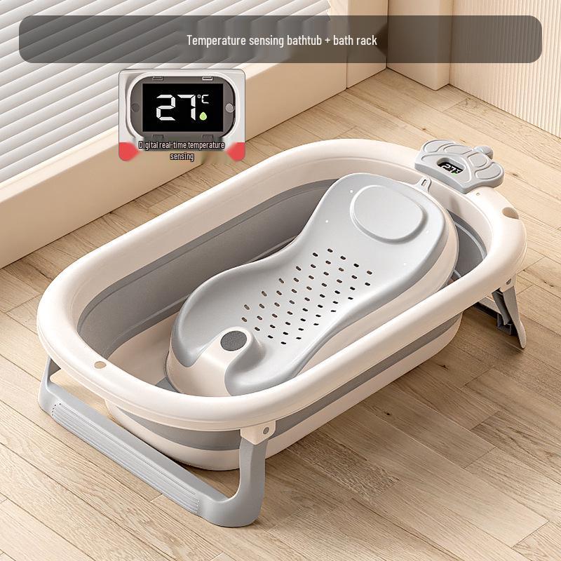 Foldable Baby Bathtub - Large, Reclining, for Toddlers & Newborns