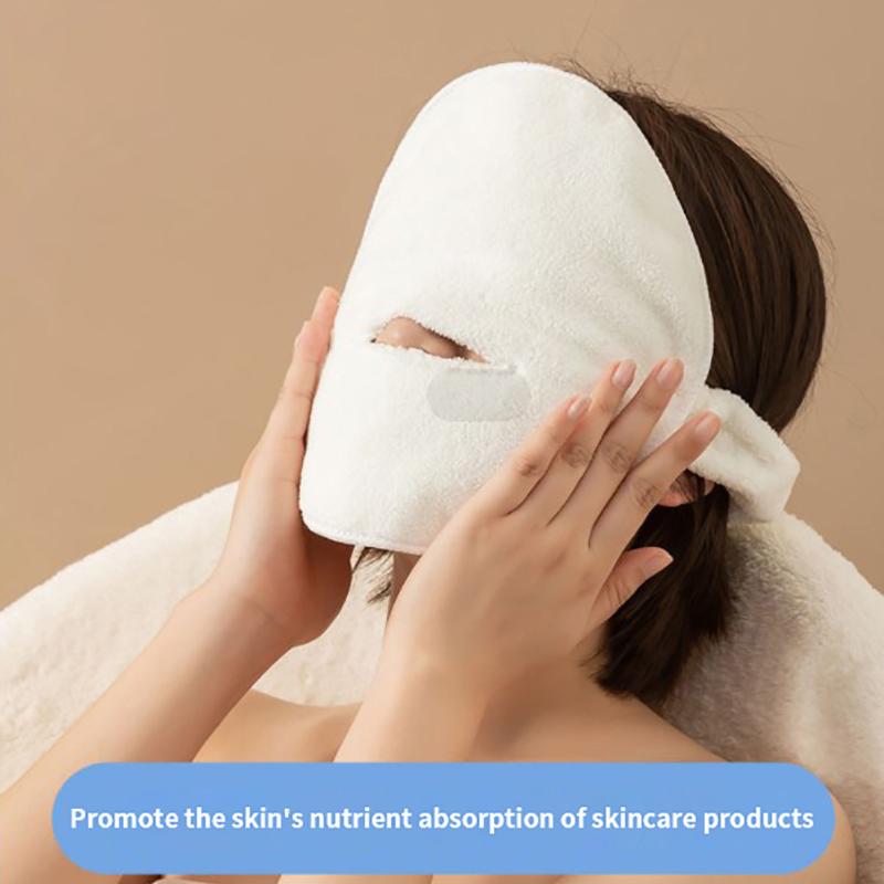 Wiederverwendbare Handtuchmaske, Hautpflege-Gesichtsmaske, Schönheits- und Kaltdampf-Gesichtswaschhandtuch für den Haushalt, Kosmetik-Hautpflege-Tools