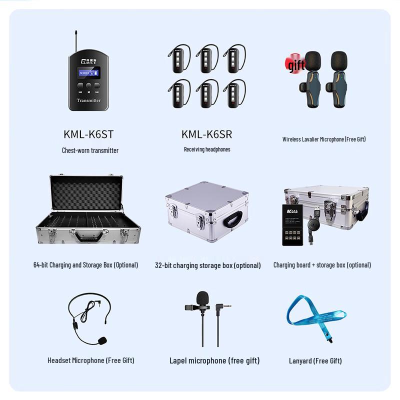 KAIMILE K6S Wireless Tour Guide System (CN Version)