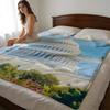 Throw High-Density Short Plush Blanket For Sofa Nap Air-Conditioned Room Soft Skin-Friendly United States Capitol