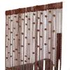 String Curtain, Floral Door Divider, Room Decor, Privacy Tassel, Decorative Polyester Rose Red