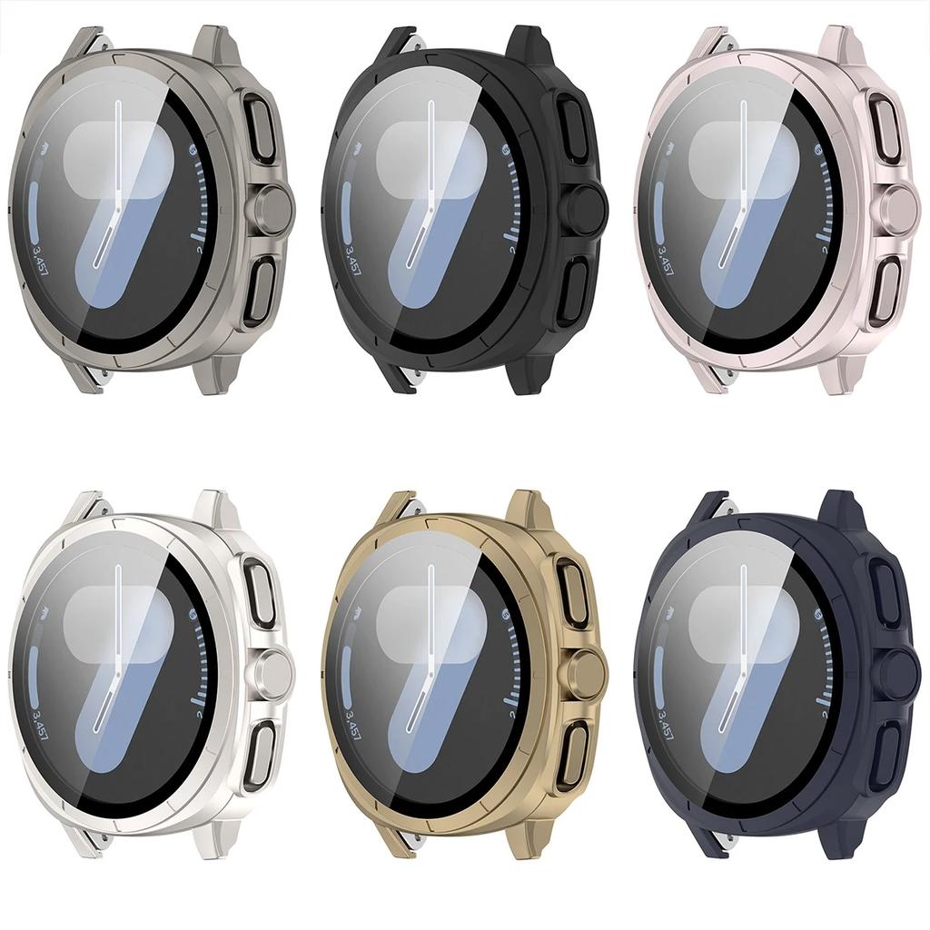 Für Samsung Galaxy Watch 7 40mm/44mm Bumper Vollabdeckung Displayschutz Stoßfeste Hülle+Displayschutz Kratzfest Fallschutz