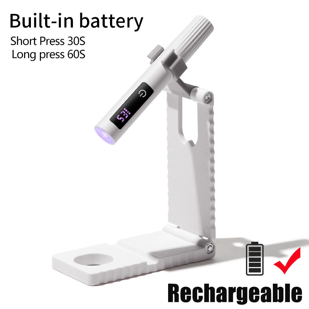 YIKOOLIN USB Rechargeable Nail Dryer Lamp UV/LED Quick Dry Gel Polish Curing Tool Handheld Nail Art Lamp for All Gel Polishes