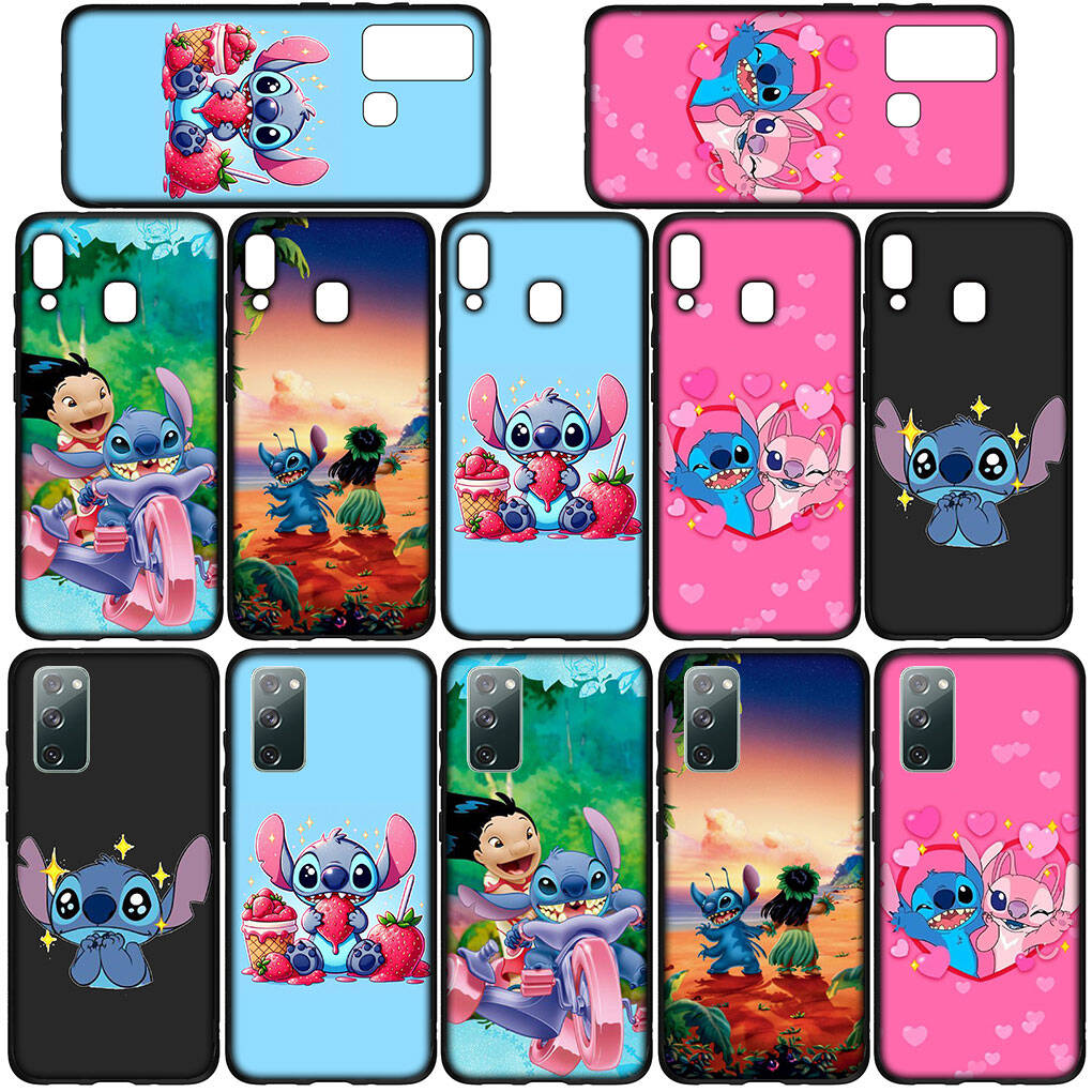 Phone Case for iPhone 17 16 15 Plus X XR Huawei P30 P20 Lite Redmi Note 14 12 11 13 Pro Max OPPO A60 A80 A40 A18 A38 Cartoon Lilo Luxury Stitch Cover