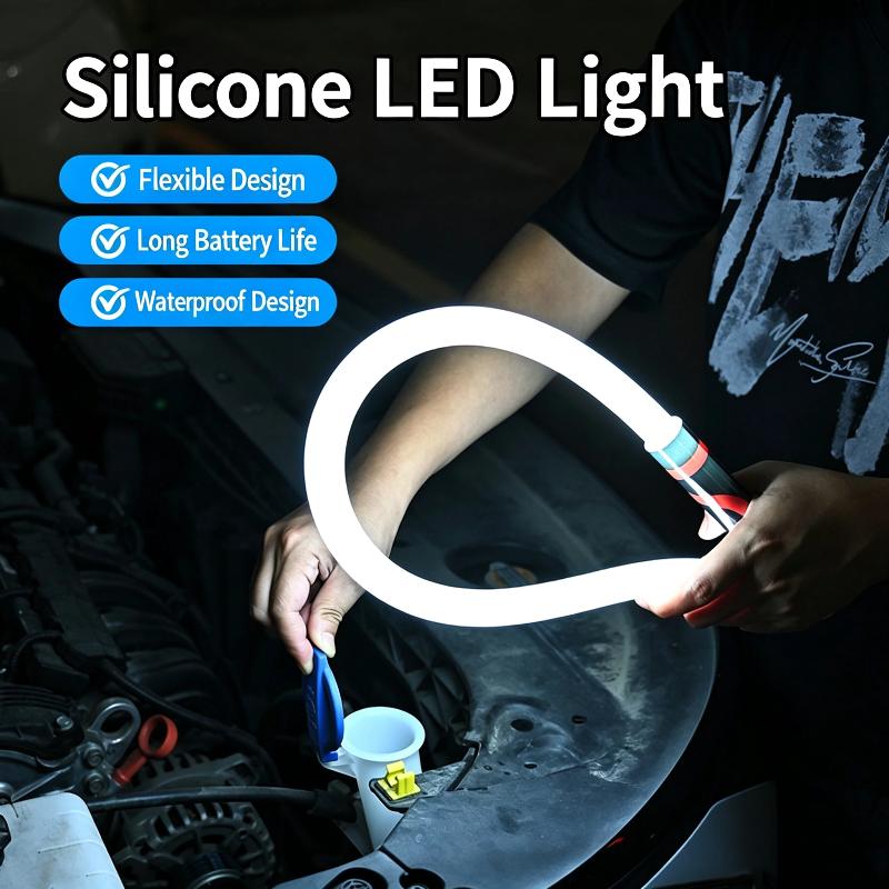 Flexible Led Flashlight Stick,Professional Work Light,Portable Tool For Car Repair Engine Bay Inspection Lamp Rechargeable
