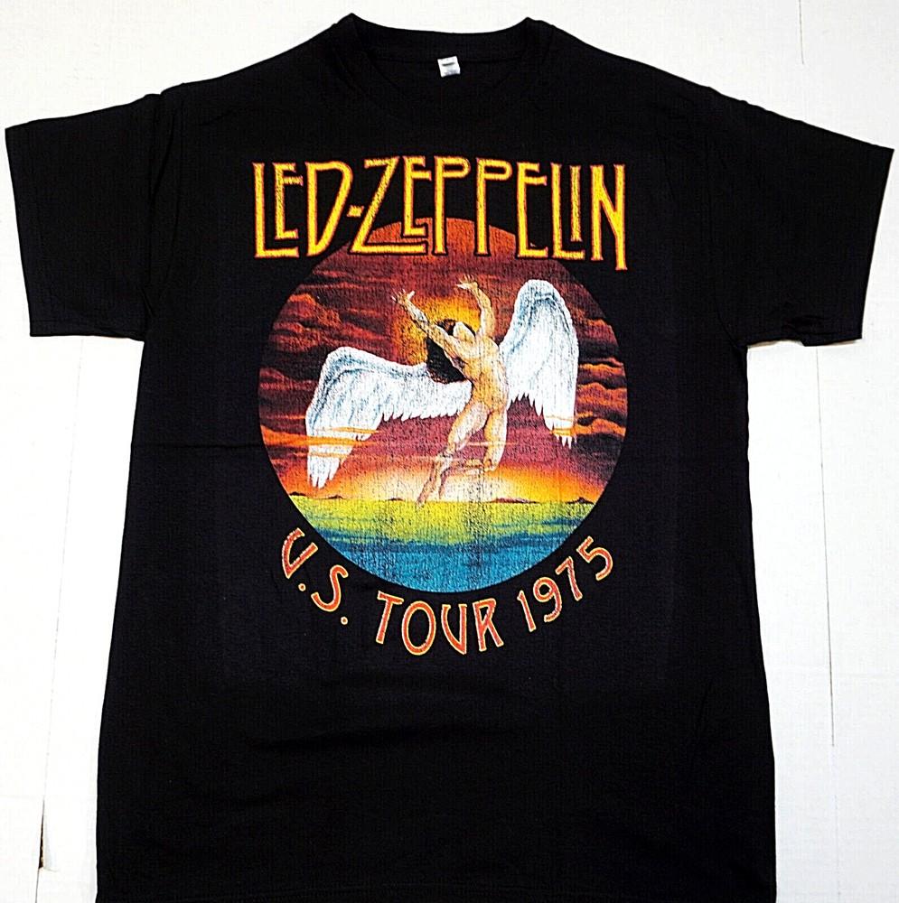 

Led Zeppelin T-shirt Classic Rock Plant Paige Bonham JPJ Tee Men s Black New Unisex T-Shirt XL