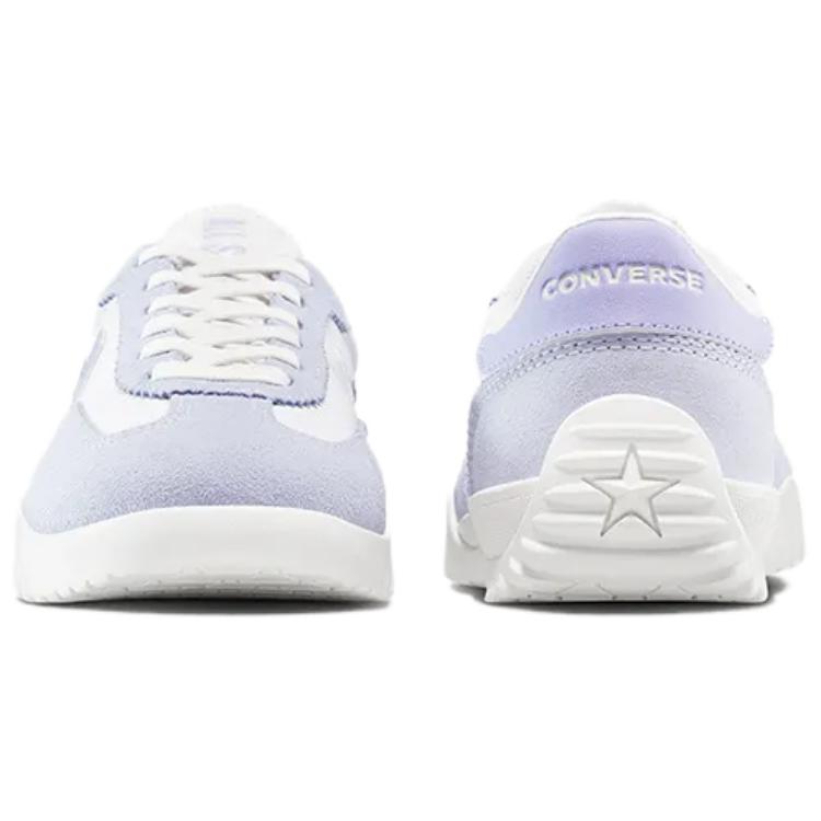 Converse Run Star Trainer Comfortable Soft Slip-resistant Durable Low-top Casual Shoes for Women Purple and White
