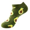 Spring Summer Socks Cute Funny Harajuku Cartoon Men Boat Oil Painting Food Casual Cotton Short Socks for Female Sox