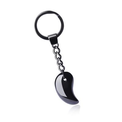 [Koai] Onyx Magatama, Japanese Sacred Treasure, Wish Fulfillment, Good Luck Charm, Power Stone, Keychain Chain