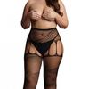 Panty CROTCHLESS CUT-OUT Black - Le Désir - Stockings and Tights