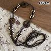 Simple Versatile Hand-Woven Tassel Wooden Beads Belt Ethnic Style Waist Chain Accessories Vacation Waist-Cinching Waist Rope