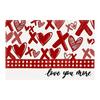 Valentines Day Placemat Retangle Shape Thickened Heat-Resistant Oil-Resistant Non-Slip Coaster Parties Weddings Banquets Table Decoration Dining
